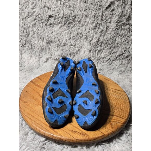 Adidas Youth/Mens Size 6 Predator Edge.3 Firm Ground Soccer Black Blue Cleats - Picture 5 of 8